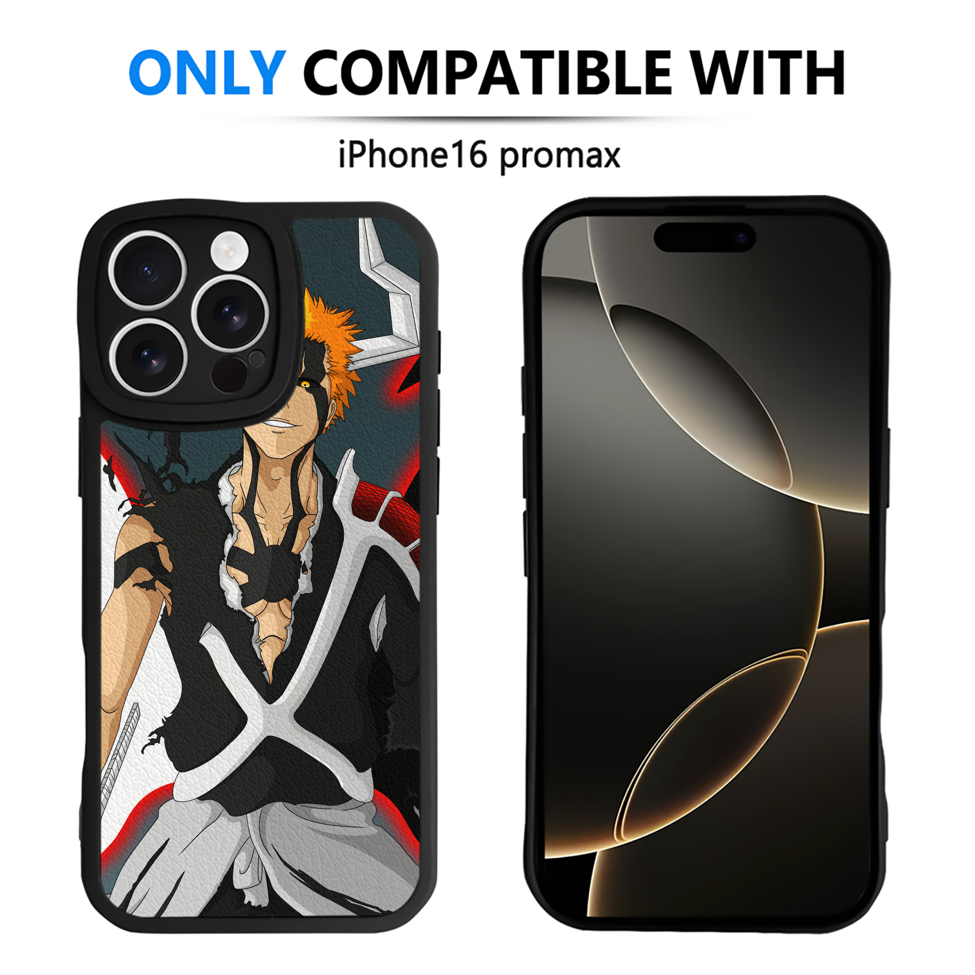 （画像用） ブリーチ BLEACH 【iPhone 16シリーズ対応】シリコンスマホケース（レザー調） 材質：シリコン